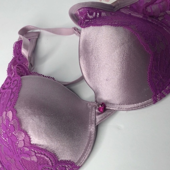 IZA Stretch Satin & Lace Molded‎ Cups Underwire Bra 38C NEW - Picture 6 of 15